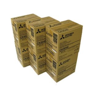 Mitsubishi Photo Printer media 9046, 6 boxes stacked on top of each other